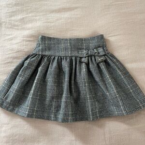 Girls Mayoral houndstooth skirt with bow